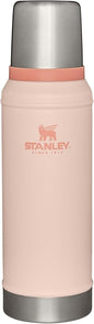 Stanley Classic Legendary Vacuum Bottle 1.0 qt | Wide Mouth with Leakproof Cup Lid | Keep Drinks Hot or Cold | Packable for Travel | Insulated Stainless Steel Thermos | BPA-Free | Limestone