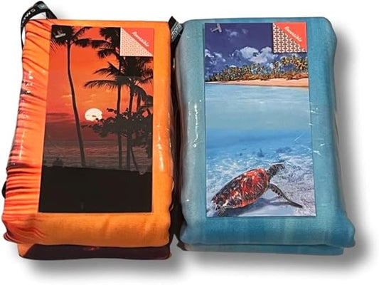 Whitley Willows Microfiber Beach Towels- 35 x70 - Comapact, Lighweight, Quick Dry, Extra Absorbent, Super Soft - Good for Beach, Pool, Yoga, Travel and Camping 35 x 70 (2 Pack - Variety)