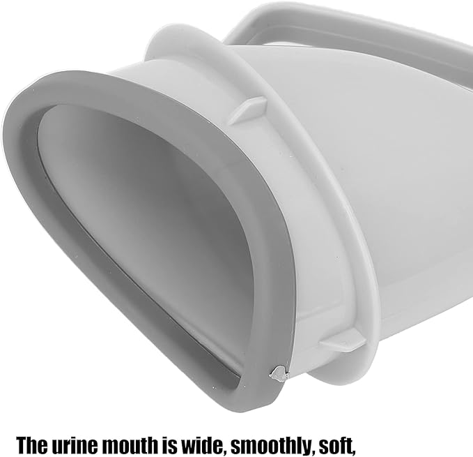 Unisex Urination Device, Portable Urinal Pee Funnel for Men and Women, Adult Urinal Emergency for Camping, Hiking, Outdoor Activities, Grey