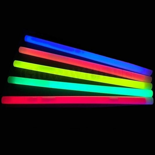 Glow Sticks Bulk Wholesale, 250 12” Assorted Industrial Grade Jumbo Light Sticks, Bright Colors, Glow 14 Hrs, Safety Glow Stick w/ 3-Year Shelf Life, Ideal for Camping & Emergency, GlowWithUs Brand