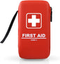 SHBC Compact First Aid Kit (139 Piece) Adventure Medical Kits Waterproof- Includes Emergency Blanket, Fire Starter, Compass, Wire Saw for Survival, Home, Car, Camping, Hiking, Hunting, Sport