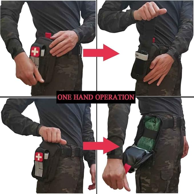 Small Ifak Trauma Kit for Duty Belt, Laser Cut Ifak Med Trauma Kit, Molle Tactical Emergency First Aid Kit Refill Supplies Insert