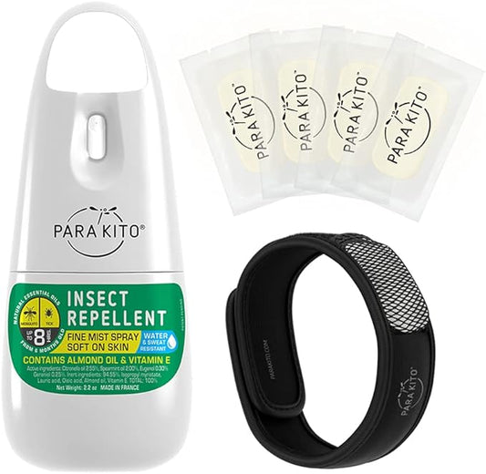 PARA'KITO Bundle | 1 Spray + 1 Wristband | Comes w/ 4 Refills