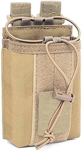 Tactical Radio Pouch - 1000D Tactical Molle Adjustable Two Way Radios Holder Bag Case for Walkie Talkies