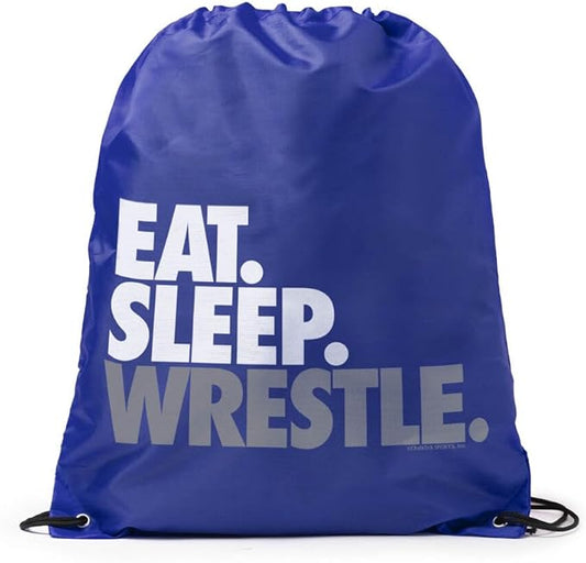 ChalkTalkSPORTS Wrestling Sport Pack Cinch Sack | Eat Sleep Wrestle