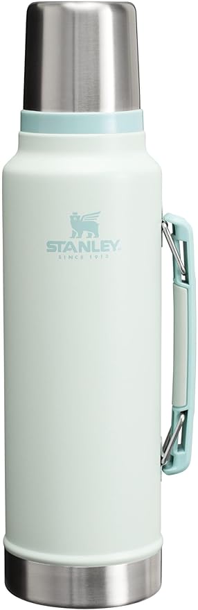 Stanley Classic Legendary Vacuum Bottle 1.5 qt | Wide Mouth with Leakproof Cup Lid | Keep Drinks Hot or Cold | Packable for Travel | Insulated Stainless Steel Thermos | BPA-Free | Mist