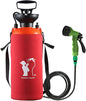 CLICIC Pressure Sprayer with 7 Spray Modes, Camping Shower with Removable Hose and Shower Head for Camping Outdoor Traveling Hiking and Pet Bath