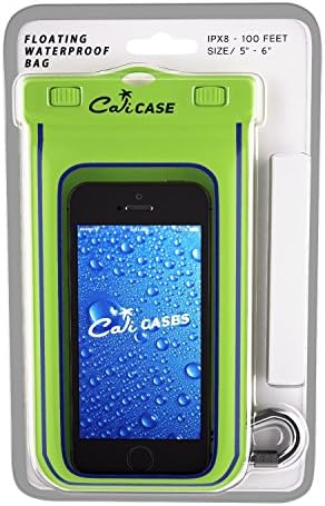 CaliCase Extra Large Waterproof Floating Phone Pouch - IPX8 Waterproof Floating Phone Case with Lanyard for iPhone X-14/ S20-S23/ Pixel 1-7
