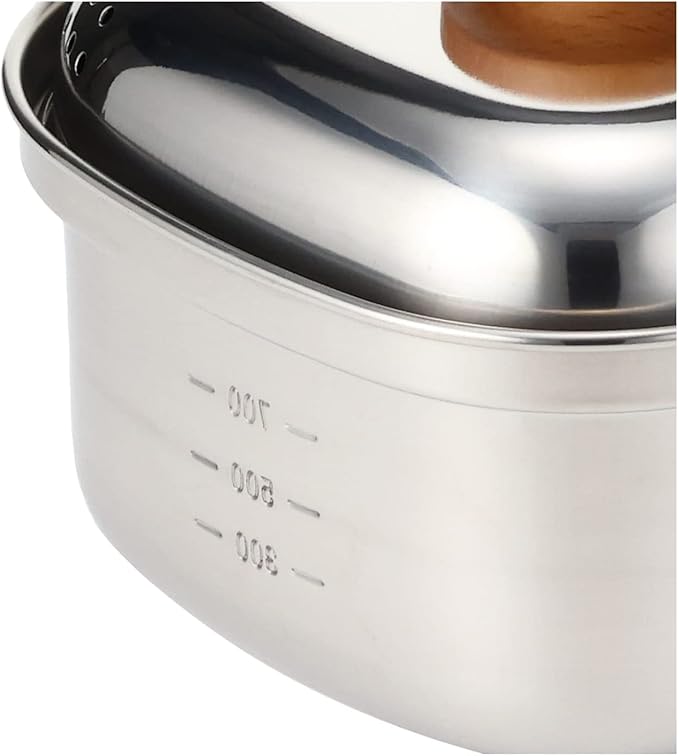 UH-4202 Stainless Steel Square Ramen Cooker, 0.3 gal (1.3 L), Made in Japan, Made in Japan