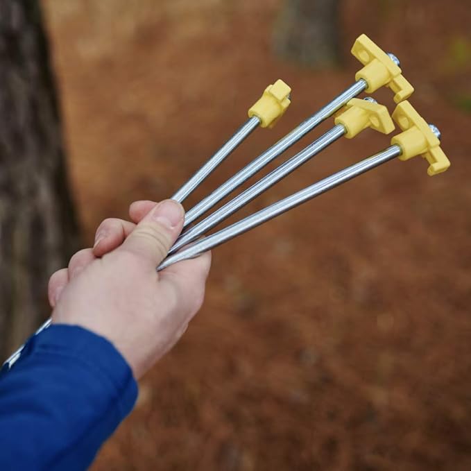 Wise Owl Outfitters Tent Stakes - Heavy Duty Camping Stakes for Outdoor Tent & Tarp - Essential Camping Accessories, Available in 12pk or 16pk