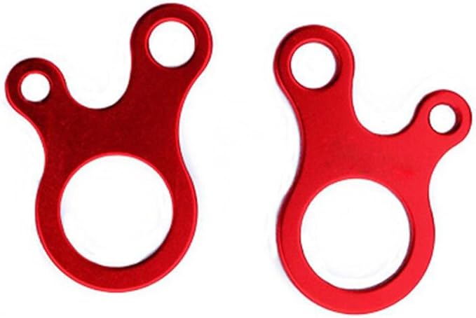 Pack of 10 Aluminum Guyline Wind Rope Buckle Cord Adjuster for Tent Camping Hiking Backpacking Outdoor Activity, Red