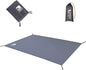 Hikeman Tent Footprint - Waterproof Camping Tarp, Heavy Duty Tent Floor Saver, Ultralight Ground Sheet Mat for Hiking, Backpacking, Hammock, Beach - Storage Bag Included(M-83”x55”)