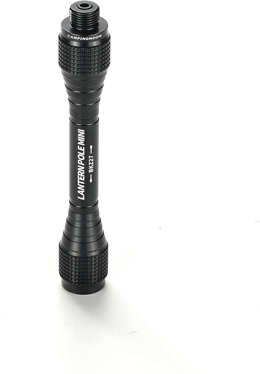 CAMPINGMOON Camping Gas Lantern Extension Pole Rod Black