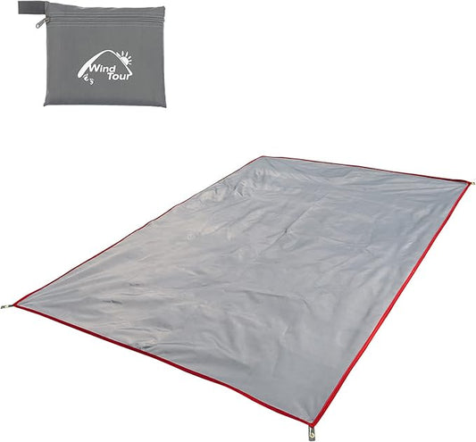 Wind Tour Portable Multifunctional Outdoor Camping Tarp Groundsheet Footprint Lightweight Floor and Ground Tarps for Camping Hiking with Carry Bag (70.9" x 83")