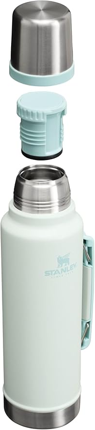 Stanley Classic Legendary Vacuum Bottle 1.5 qt | Wide Mouth with Leakproof Cup Lid | Keep Drinks Hot or Cold | Packable for Travel | Insulated Stainless Steel Thermos | BPA-Free | Mist
