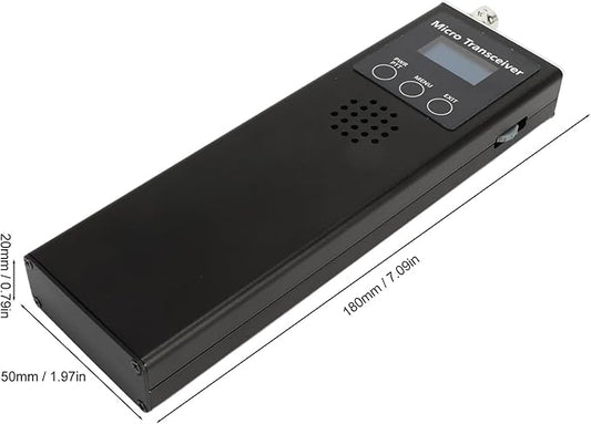 0.5MHz to 30MHz Radio Transceiver, 4 Waveband Design High Efficiency Transceiver, Handheld HF SSB QRP USDX Transceiver for Survival Biking Hiking Camping (US Plug)