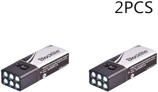 LIXADA LED Handheld Flashlight Super Bright Mini LED Handheld Flashlight Pokect Battery Light Torch for Outdoor Camping, Hiking, Hunting, Fishing (Black-2pcs)