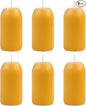 6pcs Smokeless Natural Beeswax Candles Handmade Camping Candle for UCO Candle Lanterns - Burning for Outdoor, Camping, Emergency, Survival Emergency Preparedness