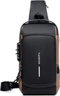Anti-theft Chest Bag Business Shoulder Bags Satchel Bag with USB