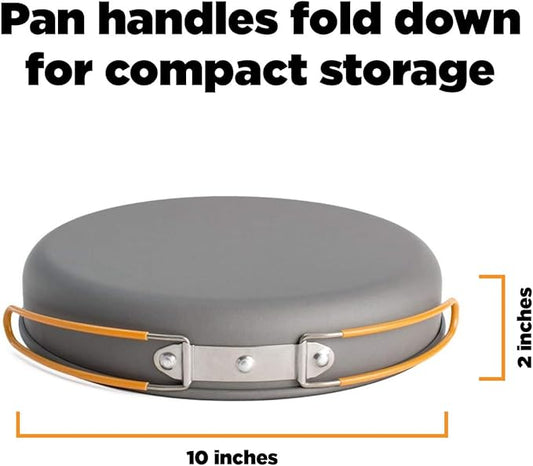 Jetboil 10-Inch Non Stick Camping Cookware Fry Pan for Jetboil Camping and Backpacking Stoves