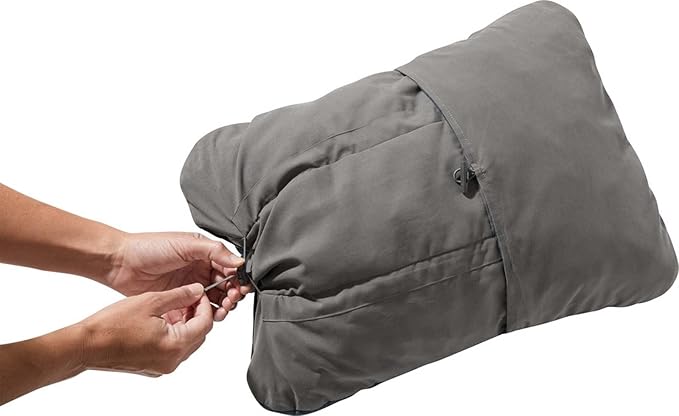 Therm-a-Rest Compressible Pillow Cinch for Camping, Backpacking, Airplanes and Road Trips, Large - 16 x 23 Inch, Pines