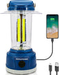 Durapower LED Camping Lantern Rechargeable, Bright 2000 Lumen, 5 Modes, 4000 mAh Power Bank, IP44 Waterproof Lantern for Hurricane, Emergency, Power Outages, Home