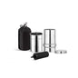 NSF/ANSI 42&372 Standard 1L (1000 ML) Portable Stainless Steel Gravity-Fed Water Filter Gravity Sport Bottle with Carbon Filter, for Travel, Camping, Backpacking and Emergency Preparedness