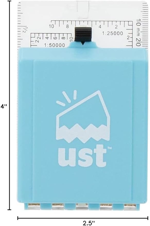 ust Folding Map Compass, Black, One Size (20-02149-10)