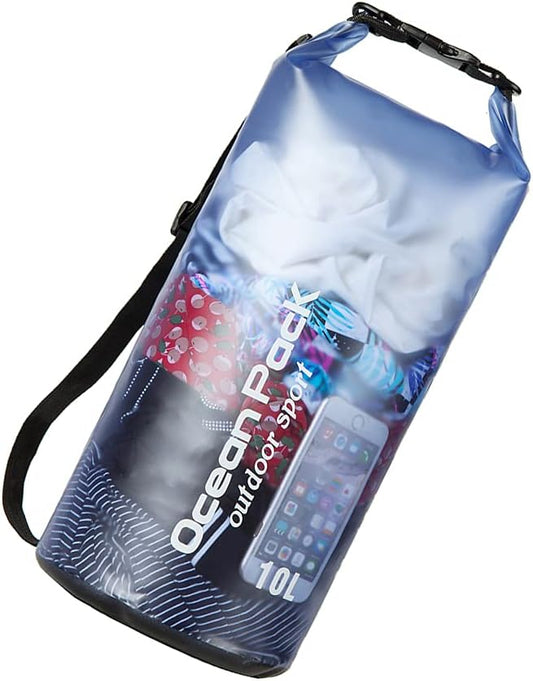 Floating Waterproof Dry Bag 10l/20l,Roll Top 10L/20L Waterproof Dry Bag Backpack For Kayaking Boating Swimming for Women Men