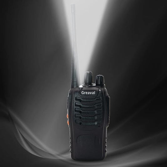 GV-8S Long Range Walkie Talkies with Six-Way Multi-Unit Charger for Adults, 6 Pack Rechargeable Walkie Talkies with 12 Li-ion Batteries, Two-Way Radio with Earpieces and Mic