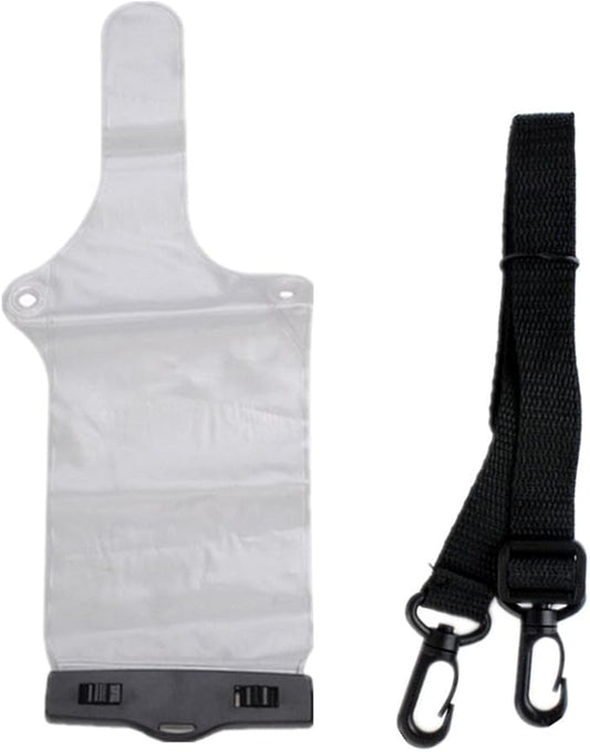 Lsgoodcare Portable Two Way Radio Waterproof Rainproof Bag Case Pouch Compatible for Motorola Kenwood Midland UV-3R UV-5R PX-888 Walkie Talkie Radio,5 Inch x 13.8 Inch, White