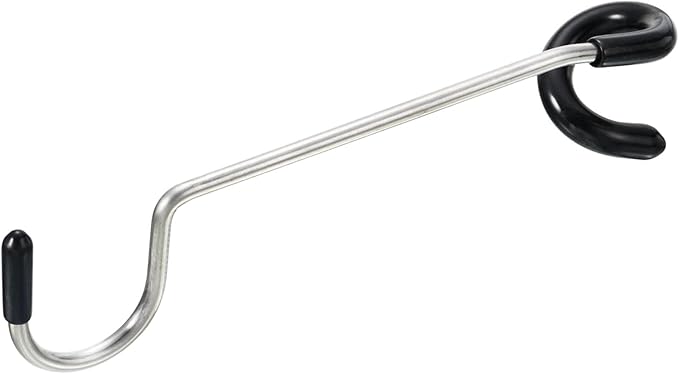 Camping Lantern Hook Hanger - S-shaped Hook Stainless Steel Non-Slip Lamp Hanger, Apply to Outdoor/Camping/Hiking/Fishing (Black)