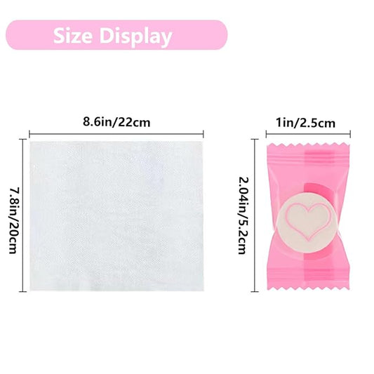 100PCS Compressed Towels Disposable Face Compressed Towels Coin Tissue Toilet Paper Tablets for Camping Travel Home Outdoor Activities