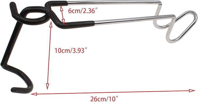 Camping Lantern Hook Hangers Anti-Slip Tent Pole Hook S Lantern Holder Hanger Clips Lantern Stand Hook Camping Light Pole for Camping Fishing Hunting(2pcs)