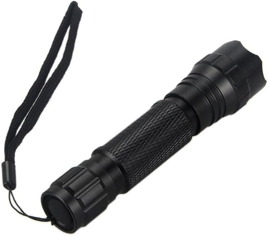 BESTSUN Super Bright Tactical Flashlight WF-501B L2 LED 1200 Lumens 1 Mode Hunting Light Lamp Torch Set with Pressure Tail Switch, Barrel Mount and Charger
