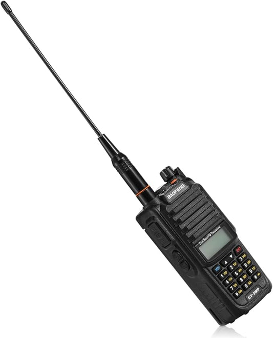 BAOFENG GT-3WP IP67 Dual Band Two-Way Radio, 144-148MHz 420-450MHz, Waterproof Dustproof Walkie Talkie Transceiver, Black 1 Pack