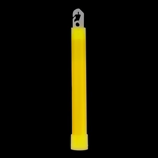 Cyalume - 9-42300 ChemLight Military Grade Chemical Light Sticks – 30 Minute Duration Light Sticks Provide Intense Light, Ideal as Emergency or Safety Lights and Much More, Standard Issue for U.S. Military Personnel – Yellow, 6” Long (Pack of 10)