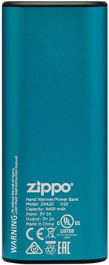 Zippo Silver HeatBank 6 Rechargeable Hand Warmer