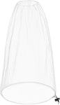 Oversized Mosquito Net 42 x 25 Inches Ultra Large Mosquito Head Net Face Neck Fly Mesh Netting Fits All Hats for Outdoor Camping Hiking Fishing Gardening Safari (White)