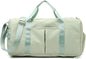 ZUEVI Sports Gym Duffel Bag for Women Waterproof Weekender Travel Bag with Shoes Compartment Dry and Wet Separation for Training Swim Yoga(Green)