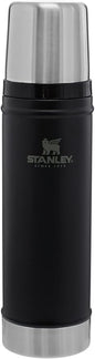Stanley Classic Legendary Vacuum Bottle 20 oz | Wide Mouth with Leakproof Cup Lid | Keep Drinks Hot or Cold | Packable for Travel | Insulated Stainless Steel Thermos | BPA-Free | Matte Black