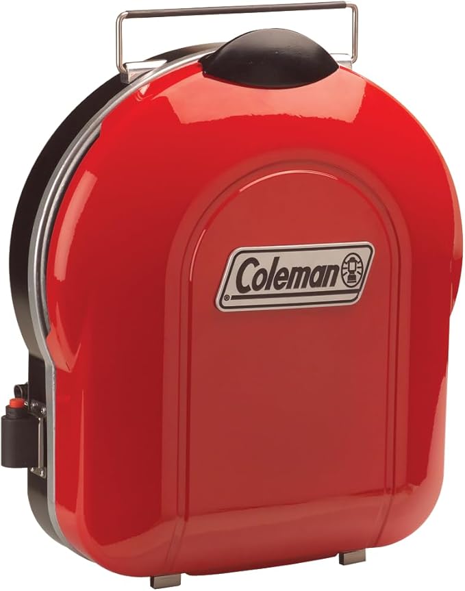 Coleman Fold N Go Propane Grill with 6000 BTUs of Power Portable Folding Grill with Adjustable Burner & InstaStart Button