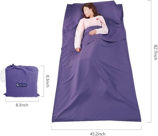 Sleeping Bag Liner Camping Travel Sheet Lightweight Hotel Sheet Compact Sleep Bag Camping Youth Hostels