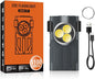 AVNICUD LED Mini Flashlights, 1100 Lumens Small Flashlight with 4 Side LED & Keychain, 5 Modes Rechargable Handheld Pocket Torch with High Lumens for Camping, Outdoor-(Gray)