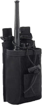 Radio Pouch - 1000D Tactical Molle Adjustable Two Way Radios Holder Bag Case for Walkie Talkies