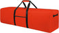 52 Inch Large Duffle Bag for Travel Camping Sport Equipment Storage Bag with 2-way Lockable Zippers Orange