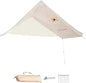 DANCHEL OUTDOOR 4 Season Waterproof Rain Fly Tarp for Yurt Tent, Portable Glamping Tent Cover Protector Awning Canopy for B5 Bell Tent Stove Jack Camping Accessories Beige(9.8/13/16.4/20ft)
