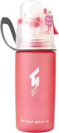 Linowos Drinking and Misting Sports Water Bottle, Non-Toxic BPA Free, Fast Water Flow Opens with 1-Click, Portable Leak-Proof Spray Cup for Cycling Fitness Camping Hiking Outdoor