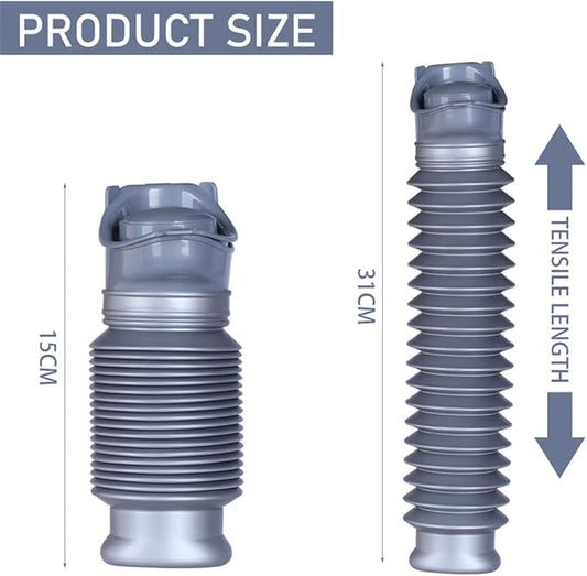 Emergency Urinal Shrinkable Pee Bottle 600ML Portable Potty Urinal Mobile Emergency Toilet for Outdoor Travel Camping Kids Adult
