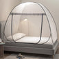 Mengersi Mosquito Net Tent for Bed,Pop-Up Bed Canopy with Net Bottom,Mosquito Netting Bed Tent for Kids Girls Boys,Bed,Suit for Indoor Outdoor (Twin XL,Gray)